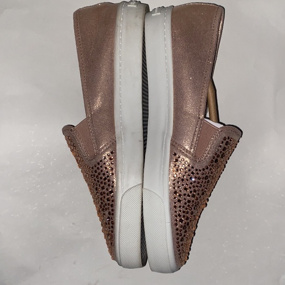 HP🌼Sneaker Shoes INC International Concepts Sammee 2RSE Rose Sparkle Beaded 8 M - Picture 4 of 9